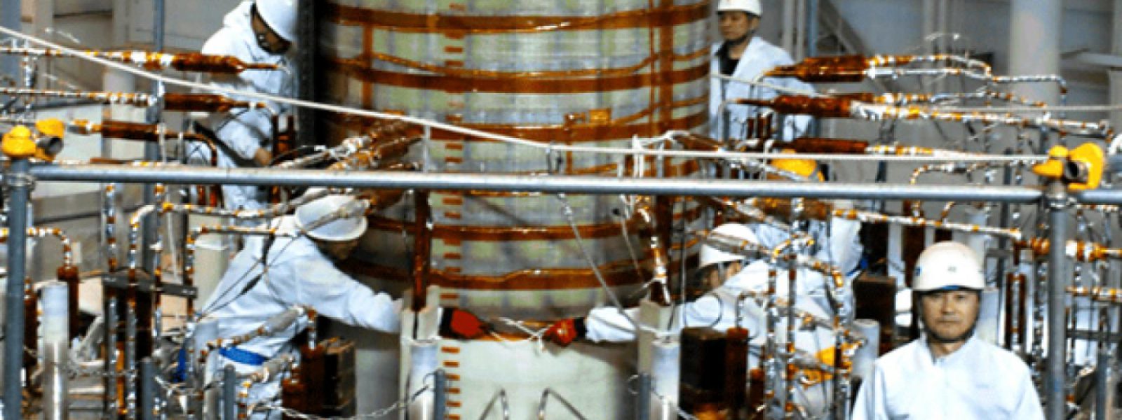 The insert coil being lowered into the test facility at Naka, Japan. Photo: JAEA