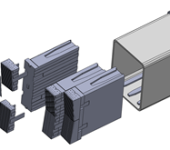 A diagram of an equatorial port plug shows the three vertical diagnostic shield modules with detachable first wall blocks. The modular approach has many advantages including efficient design collaboration, easier maintenance and the possibility for future upgrades to the ITER diagnostic systems. Image: US ITER