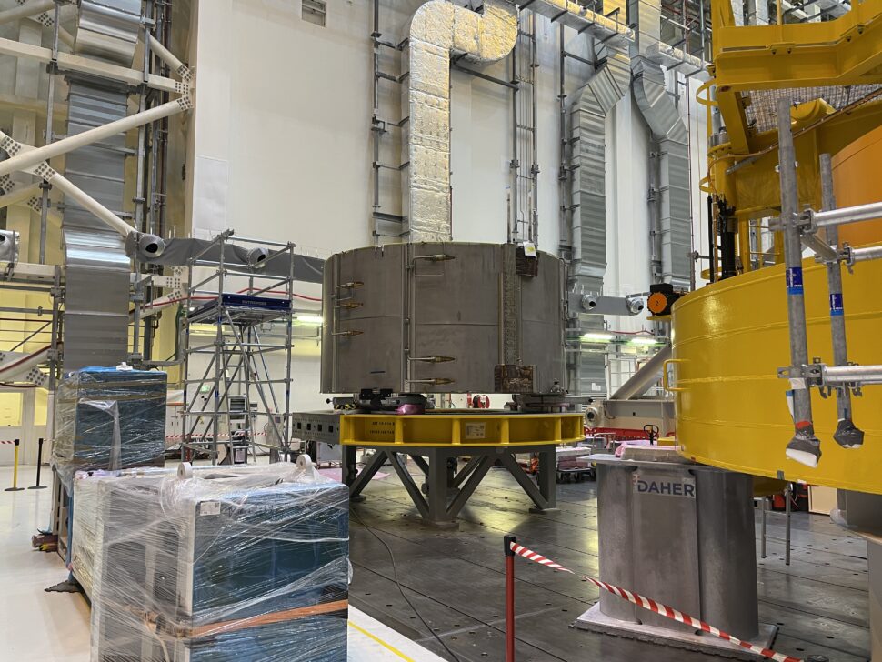 The fourth central solenoid module is on site and will be positioned on the stack in January 2025.