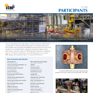 image of US ITER Participants fact sheet