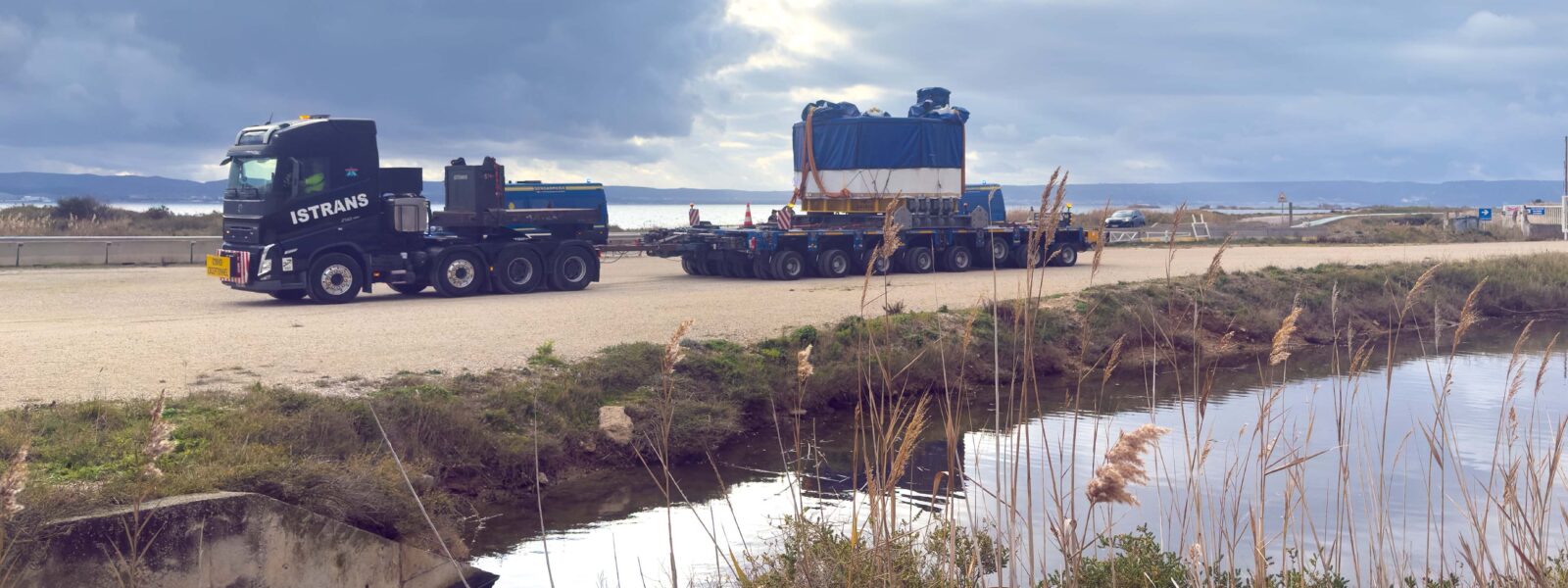 The spare module for ITER's central solenoid superconducting magnet is transported to the ITER site in France. Credit: ITER Organization