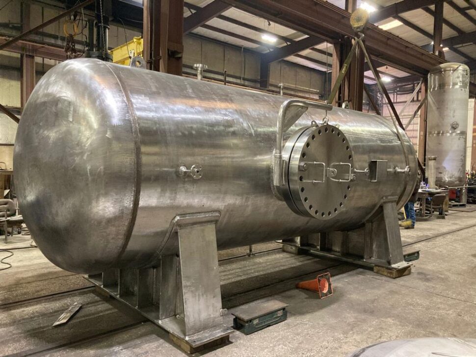 Photo of a tank for the ITER tokamak cooling water system