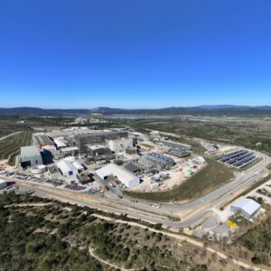Aerial view of the ITER site in France.