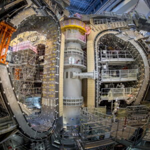 Inside view of the ITER tokamak pit.