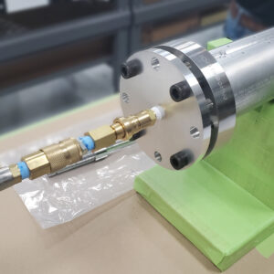A waveguide component at Teledyne Brown Engineering Inc. in Huntsville, Alabama, undergoes testing. Credit: US ITER/Teledyne Brown Engineering.